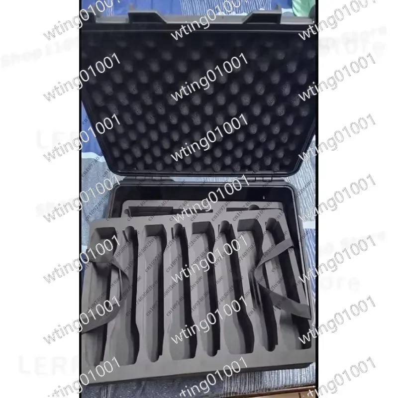 for PP Double Layer Mic Case Holds 8 Handheld and 8 Headset Mics Portable Fanny Pack Storage Organizer Durable Protective Box