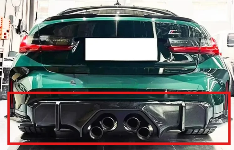 

Factory-Fit FORBMW G80 M3 G82 M4 2022 MP Style Glossy Dry Carbon Fiber Rear Diffusion Lip
