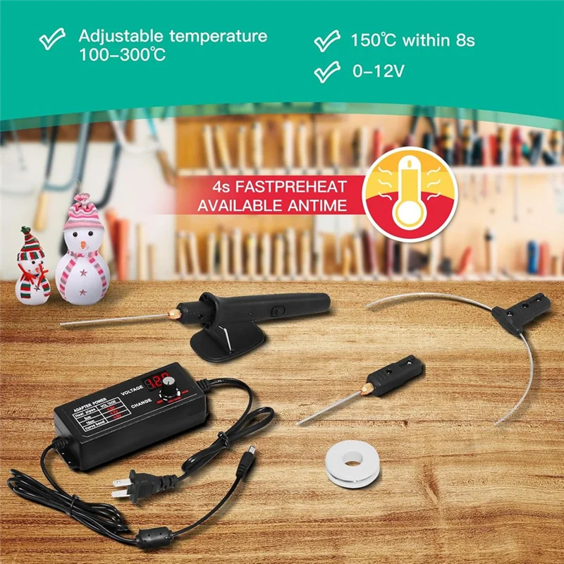 AY03-5-In-1 Hot Foam Cutterfoam Cutter Machine Pen Tools Kit With 110-240V/0-28W Digital Voltage Controller Electric US Plug