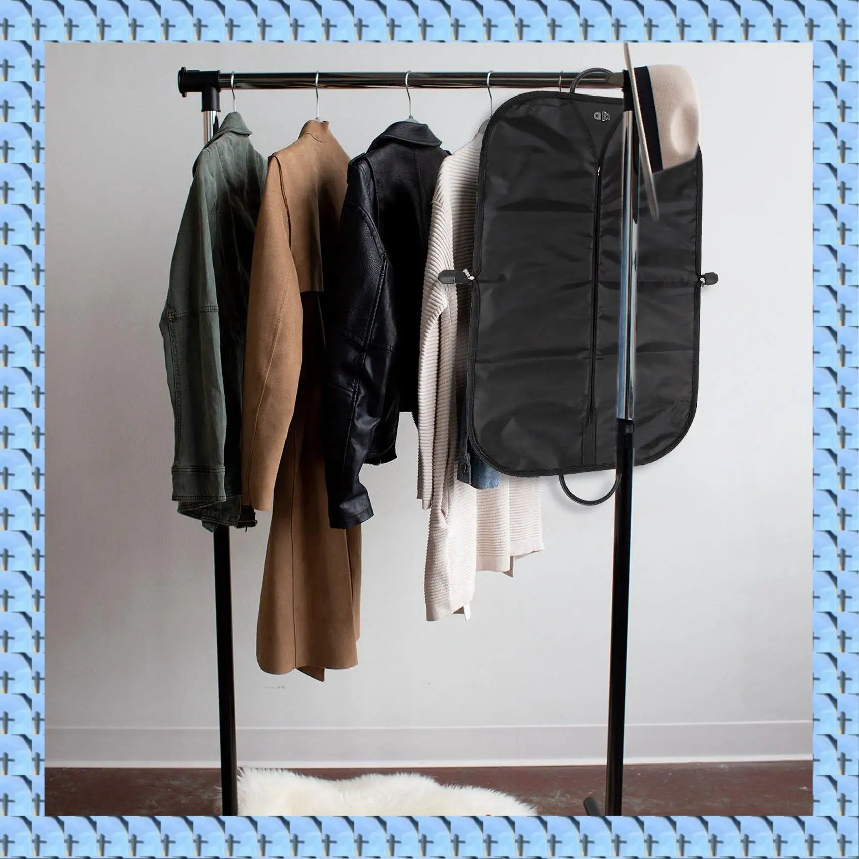 

NOCM 2Pcs 60X100cm Dust-Proof Dress Clothes Cover Case Suit Dress Garment Bag