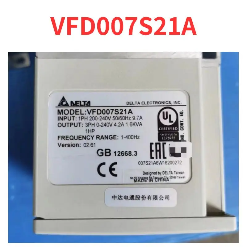 

Second-hand VFD007S21A inverter test OK Fast Shipping