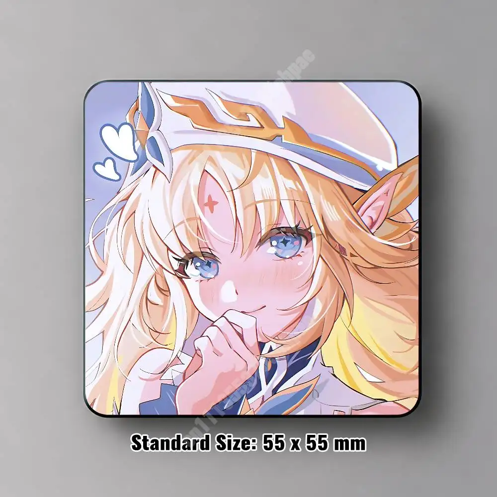 Nicole Reeyn Genshin Impact Magnetic Sticker Removable Fridge Decal for Metal Surfaces Magnet Label