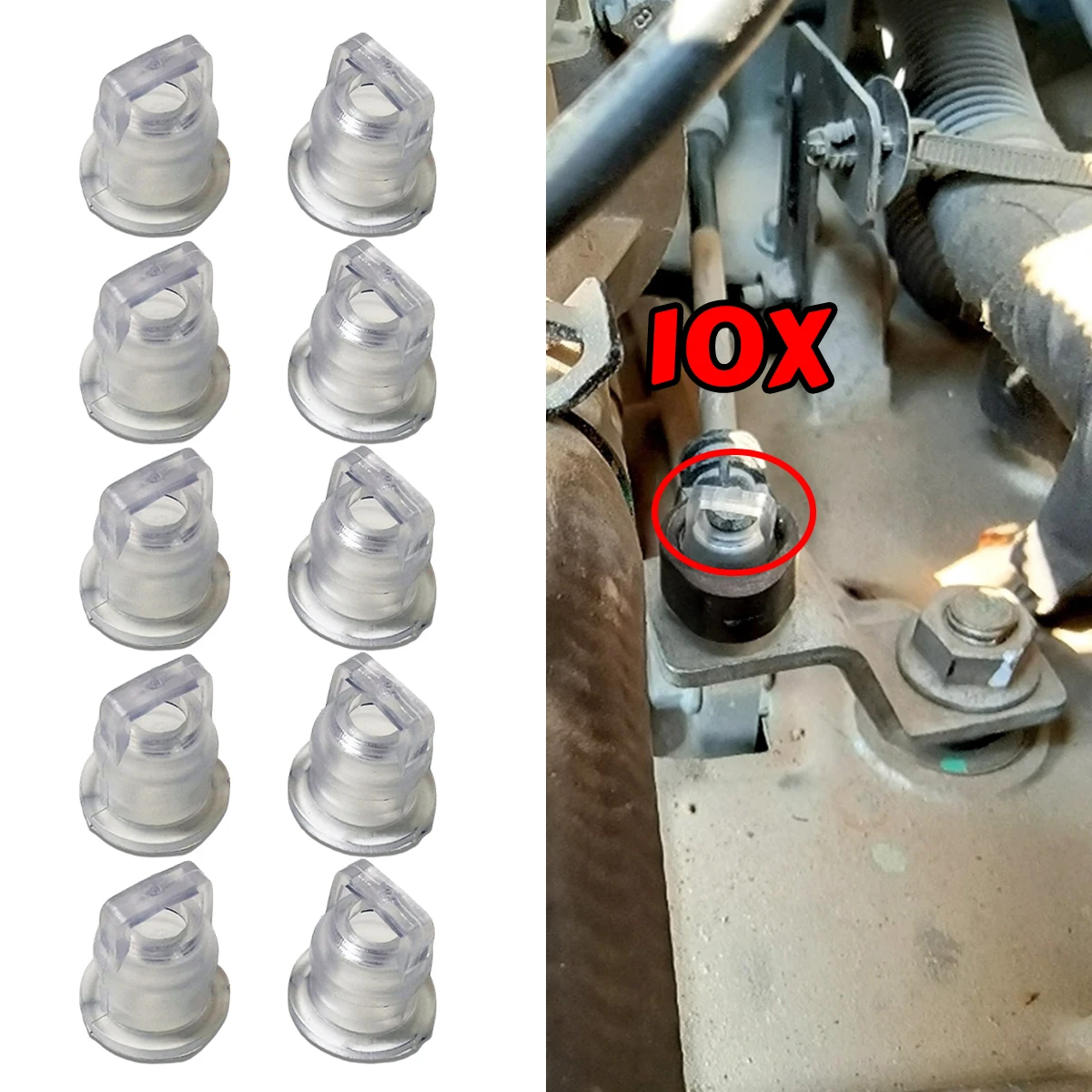 

10X For Opal Antara 2006- Chevrolet Epica 2006-2011 Captiva 2006-2018 Gear Shift Cable Bushing Auto Gearbox Line Rubber Sleeve