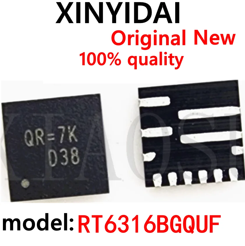 

(2-5piece) 100% New RT6316BGQUF RT6316B QR=7K QR=.. QFN-12QFN-12