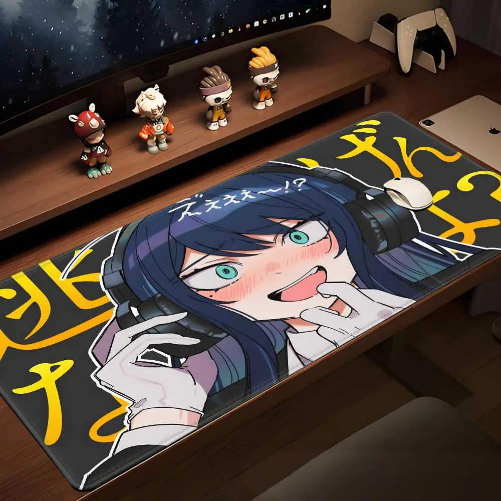 HYBXAXC 90x40 Rubber Lock Edge Mouse Pad Super Big Computer A_ado Desk Mat Offices Accessories Virtual Idol Kawii Keyboard Pad