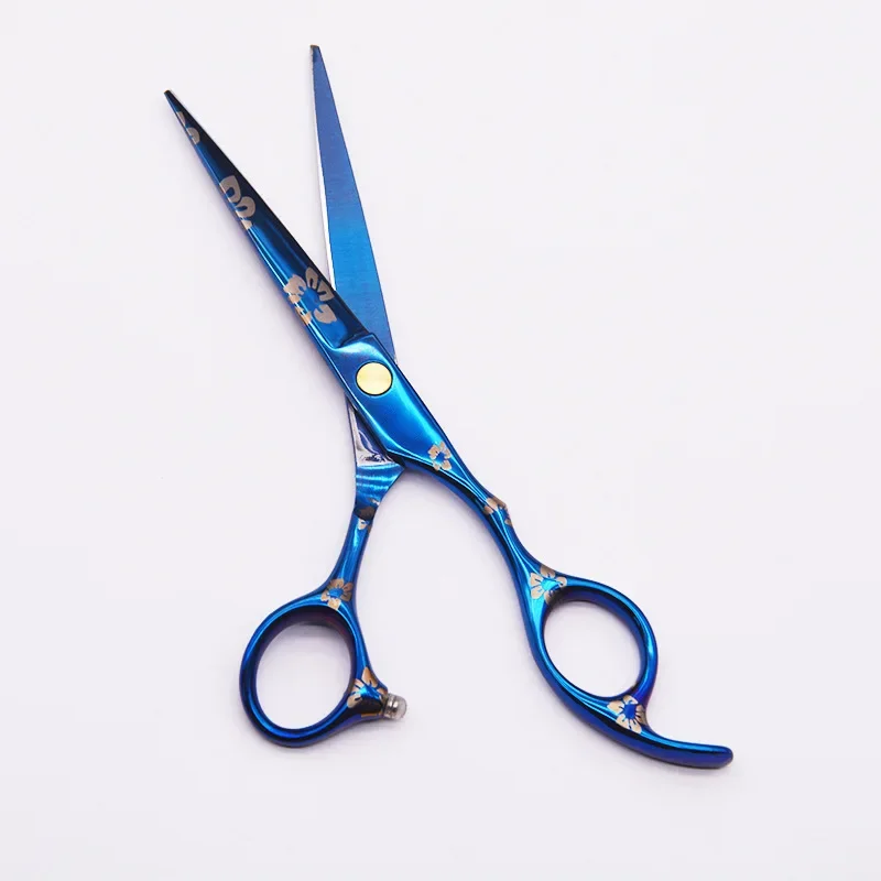 Blue Black Color Professional Hairdressing Scissors Tooth Scissors Household Sisscors Sharp Scissors Hair Cut