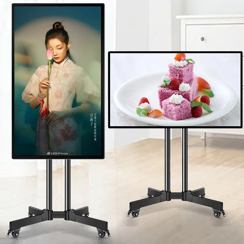 Android/Windows/Linux 32inch ETV Advertising Machine LED Display 4K Resolution Built-in Wi-Fi Advertising Cloud System
