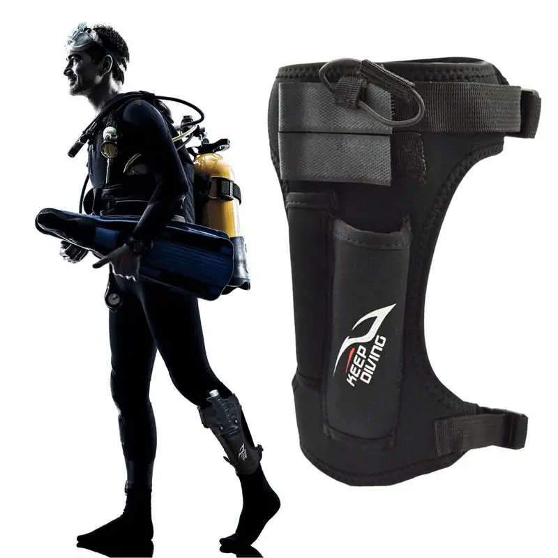 Tech Scuba Diving Knife Leg Wrappings Holder Diver Leggings Knife Cover Strap Pouch Bag Adjustable Gaiters Wrap Sheath