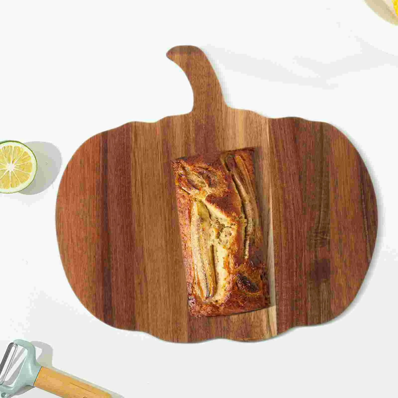 

Pumpkin Cutting Board Meal Prep Boards Small Wood Serving Household Bread for Kitchen Wooden Home Chopping Platters