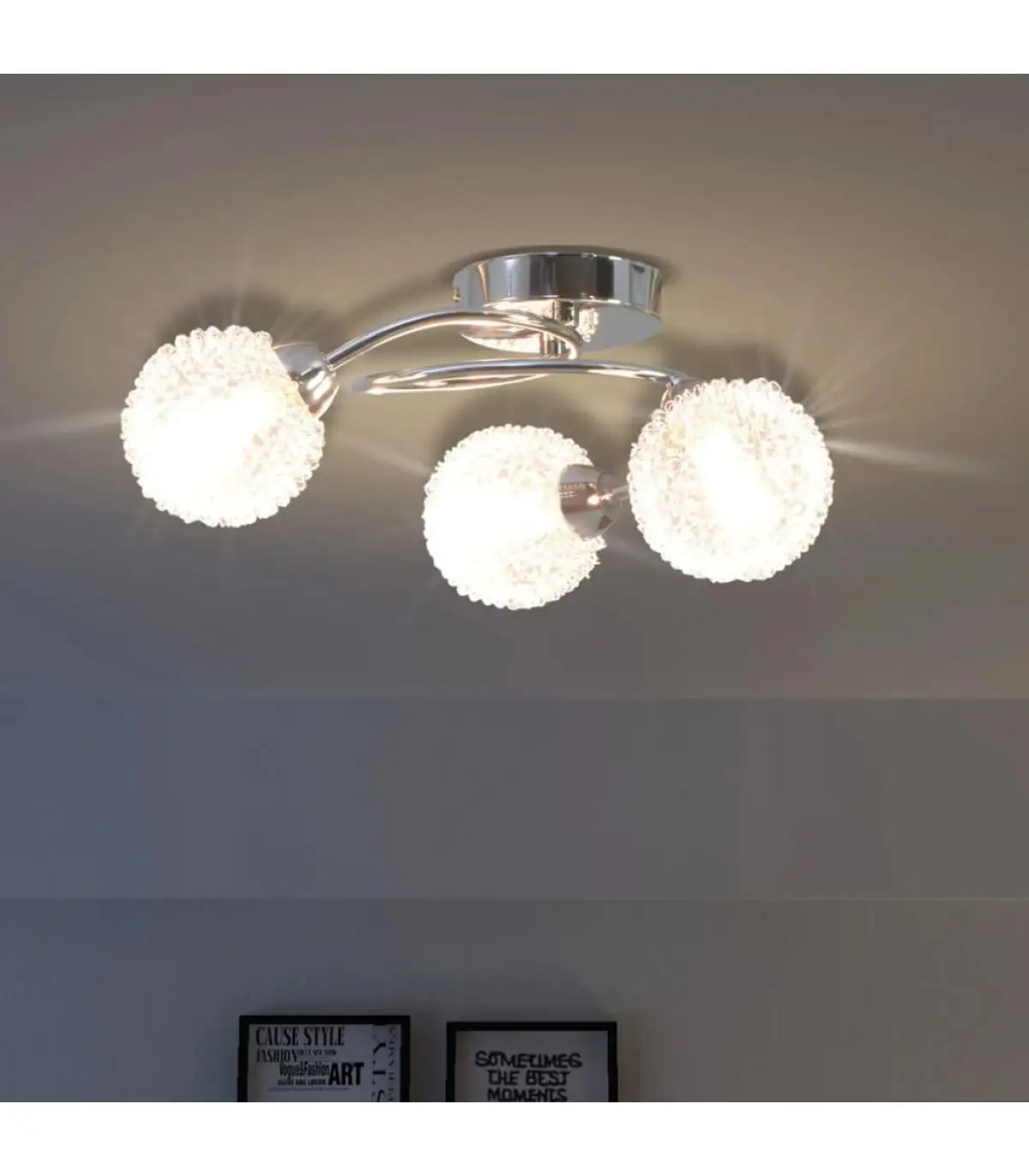 Ceiling sconces ceiling light with 3 LED bulbs G9 120 W