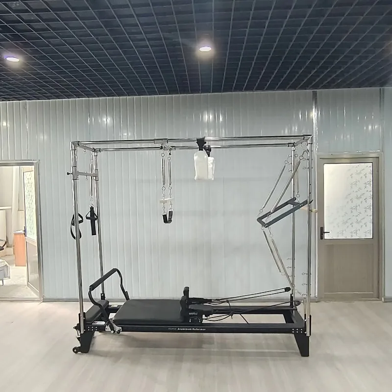 

Aluminum alloy Pilates reformer, 3-in-1 Pilates exercise equipment, suitable for studio and gym training