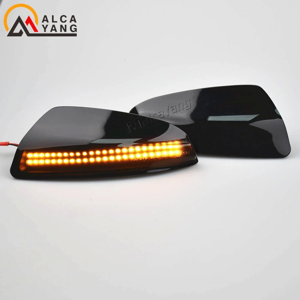 2PCS Blinker Licht Seite Spiegel Anzeige Blinker Für Mercedes Benz C Klasse W204 S204 Viano Vito W639 ML w164 Weiße LED DRL – Detail 10