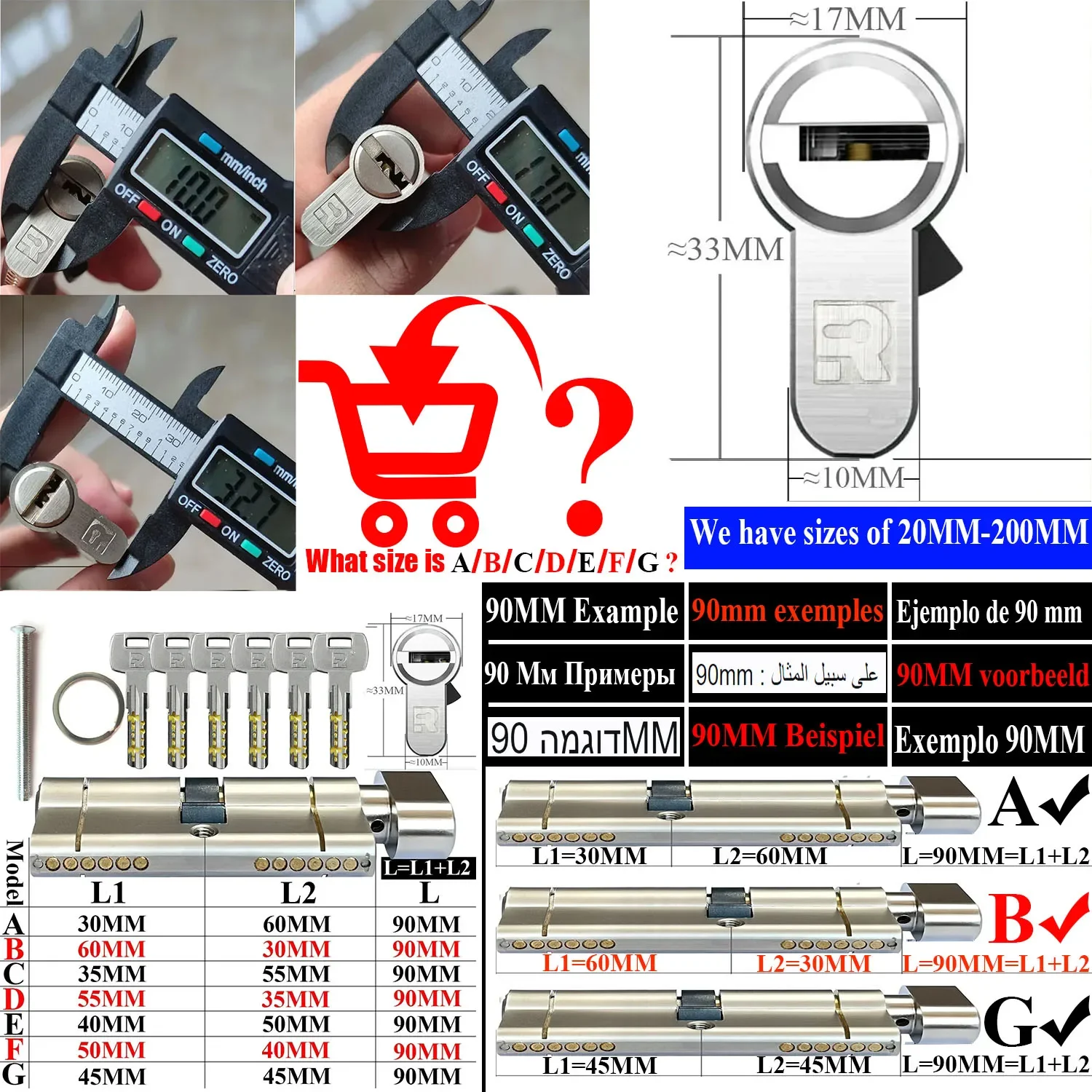 المعيار الأوروبي قفل اسطوانة عالية الجودة قفل باب الدخول قفل الباب في الهواء الطلق اسطوانة الباب 11 دبوس اسطوانة مضادة للسرقة #6