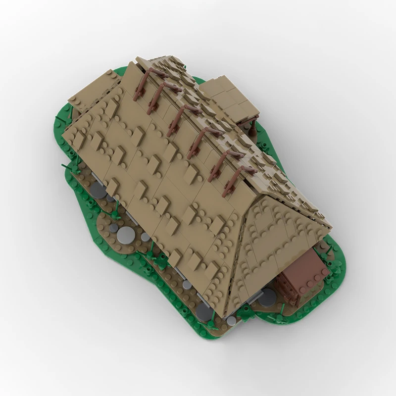 ปราสาทยุคกลางรุ่น MOC อาคารอิฐ Village Fortress บ้านเทคโนโลยี Modular ของขวัญวันหยุดประกอบของเล่นเด็กชุด