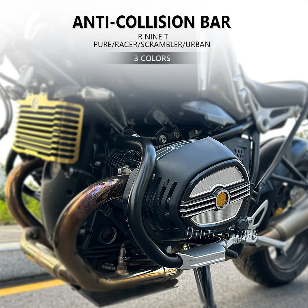 New Metal Engine Crash Bar Extension Bumper For BMW R9T r9t R NINE T Pure RNINET Racer R NineT NINET Scramble Rninet Urban