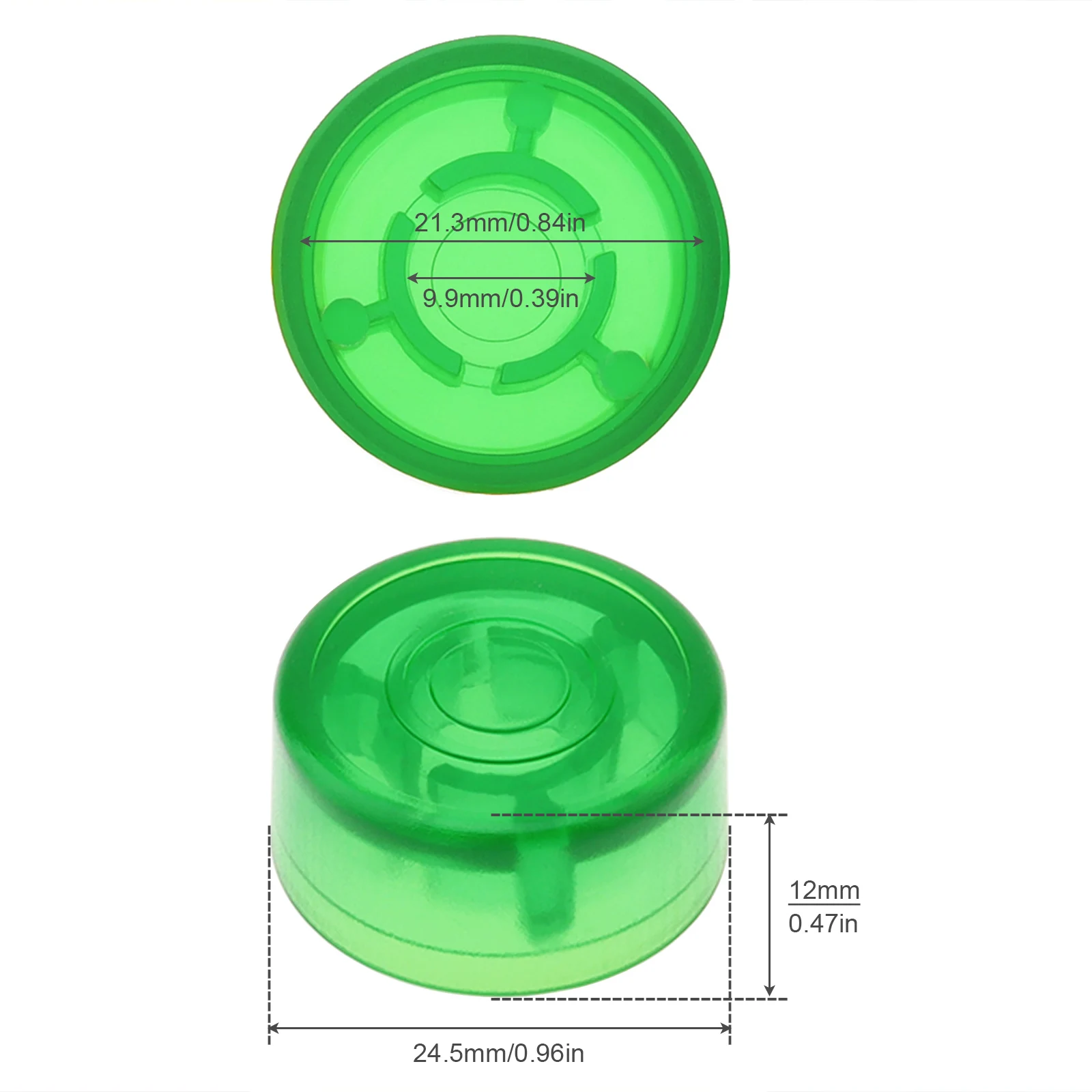 1pc / 18pcs / 20pcs / 24pcs Plastic Lightweight Guitar Effect Pedal Foot Switch Protection Cap, Colorful Pedal Foot Nail Cap