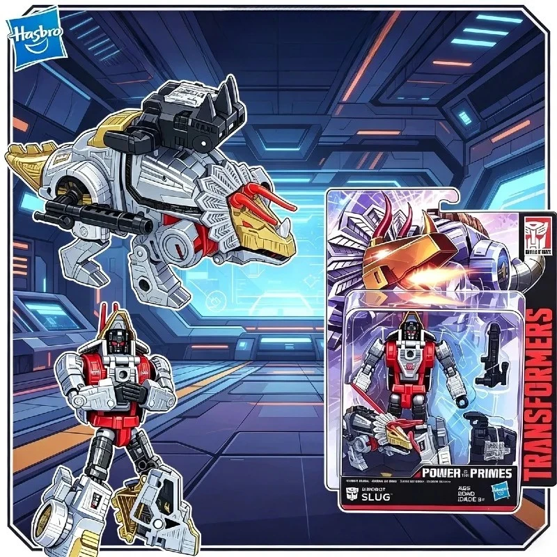 【en-stock】jouets-transformables-hasbro-power-of-the-primes-e0919-dinobot-slug-deluxe-class-action-figure-volcanicus-combiner-toy