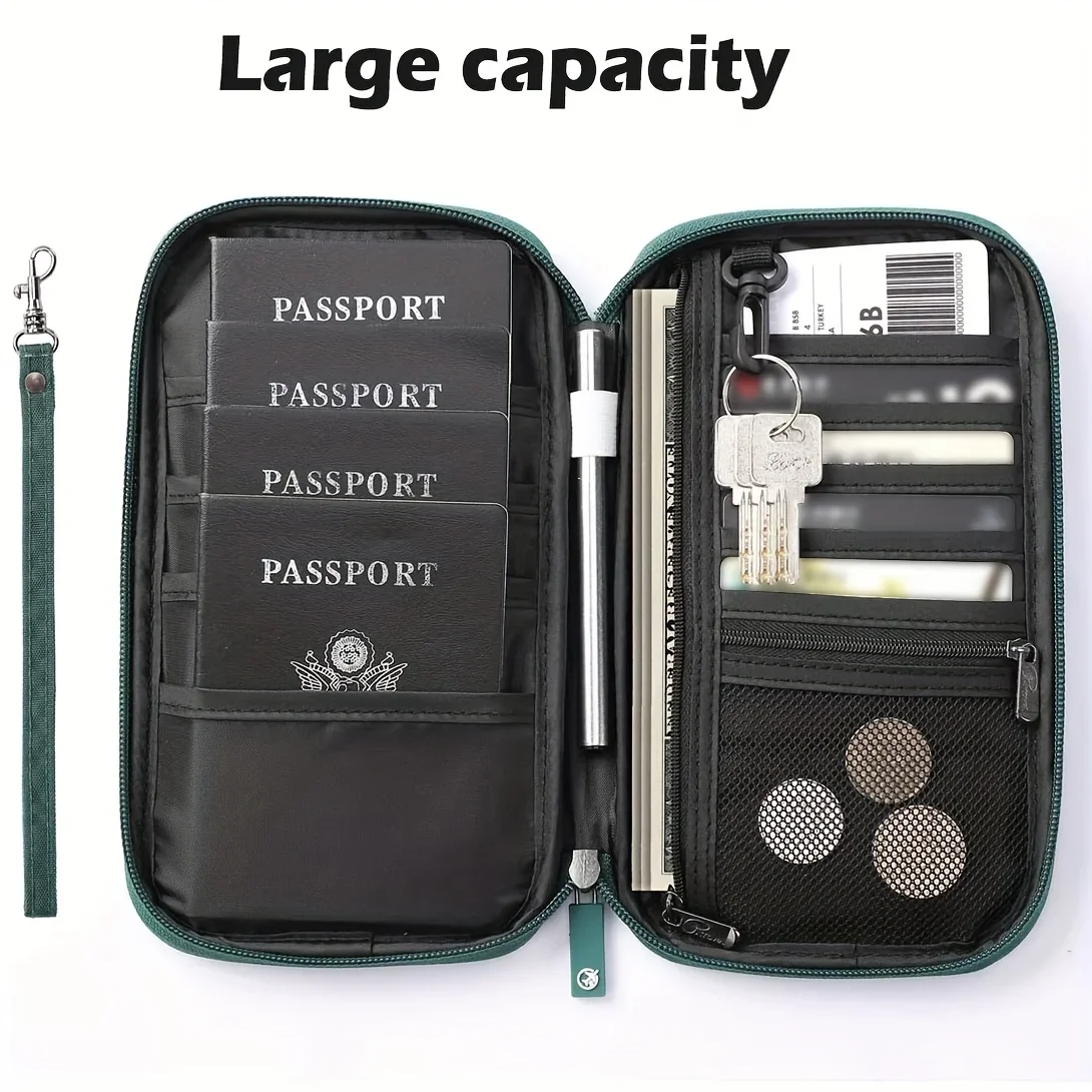 Travel Passport Wallet Family Passport Holder Trip Document Organizer Travel Accessories Document Bag Card Holder Travel Wallet