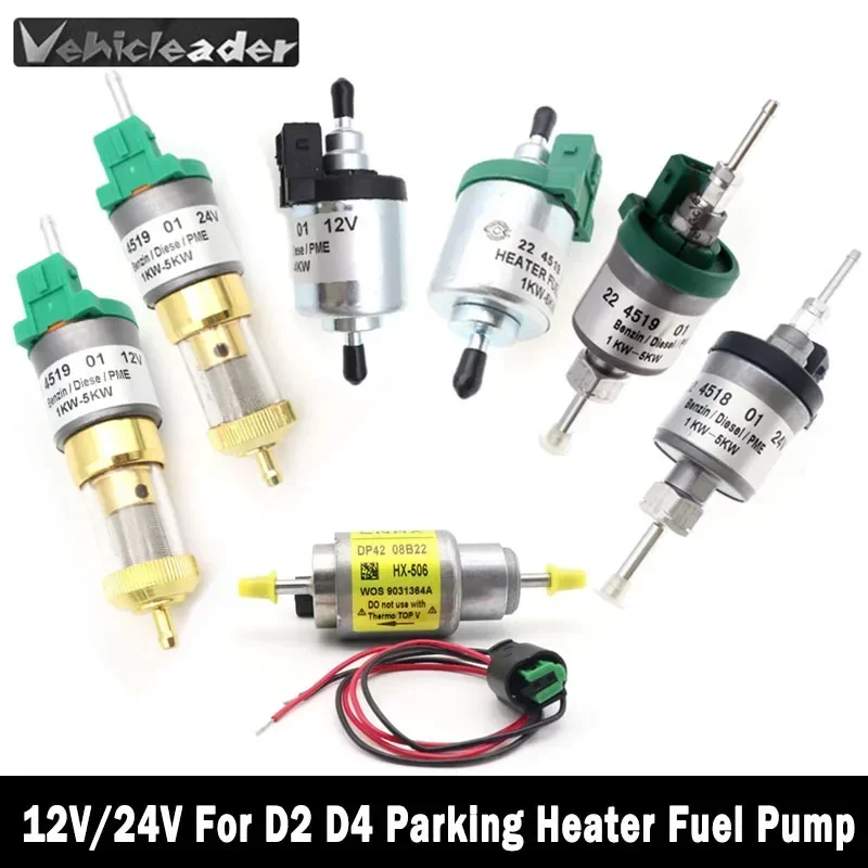 

12V/24V 1KW-5KW 0.022ml/s Universal Car Air Diesel Parking Oil Fuel Pump For Eberspacher Heater Truck Long Life Easy To Install