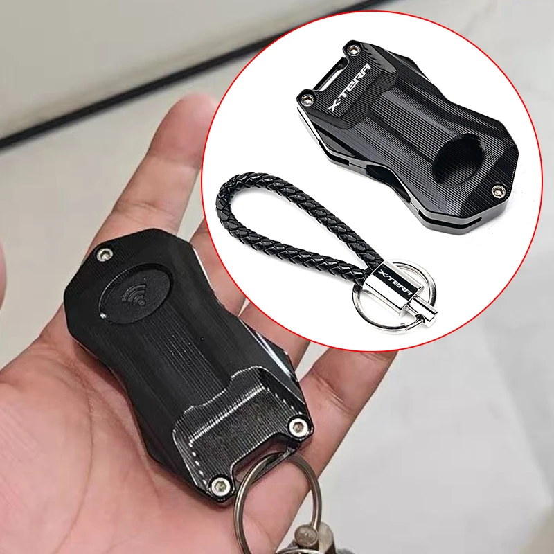 Motorcycle Key Remote Cover CNC Case Chain & Keychain Key Ring For KYMCO X-TERA 350 XTERA350 X TERA 350 2025-2026+ Accessories