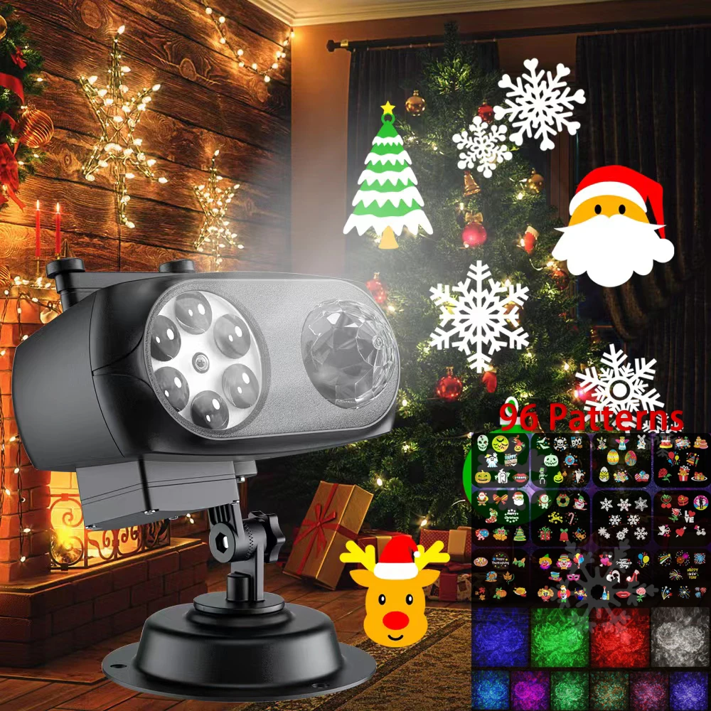 LED-vakantieprojector Sneeuwvlok Landschapslicht Waterdichte kerstpodiumverlichting Buitentuin Landschapslamp