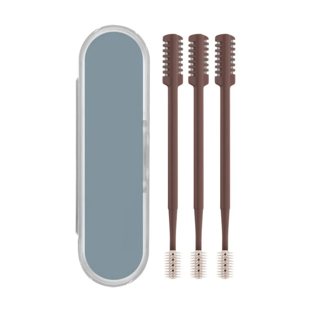 

3Pcs/Set Double Head Nose Hair Trimmer Washable Safe Manual Nose Hair Cutter 360° Rotating with Box Hair Removal Tool Women Men