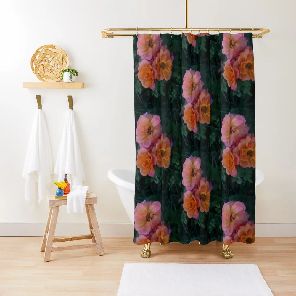 

IN BLOOM' Flowers so Fresh Shower Curtain Bathroom Accessory Waterproof Fabric Bathroom Curtain