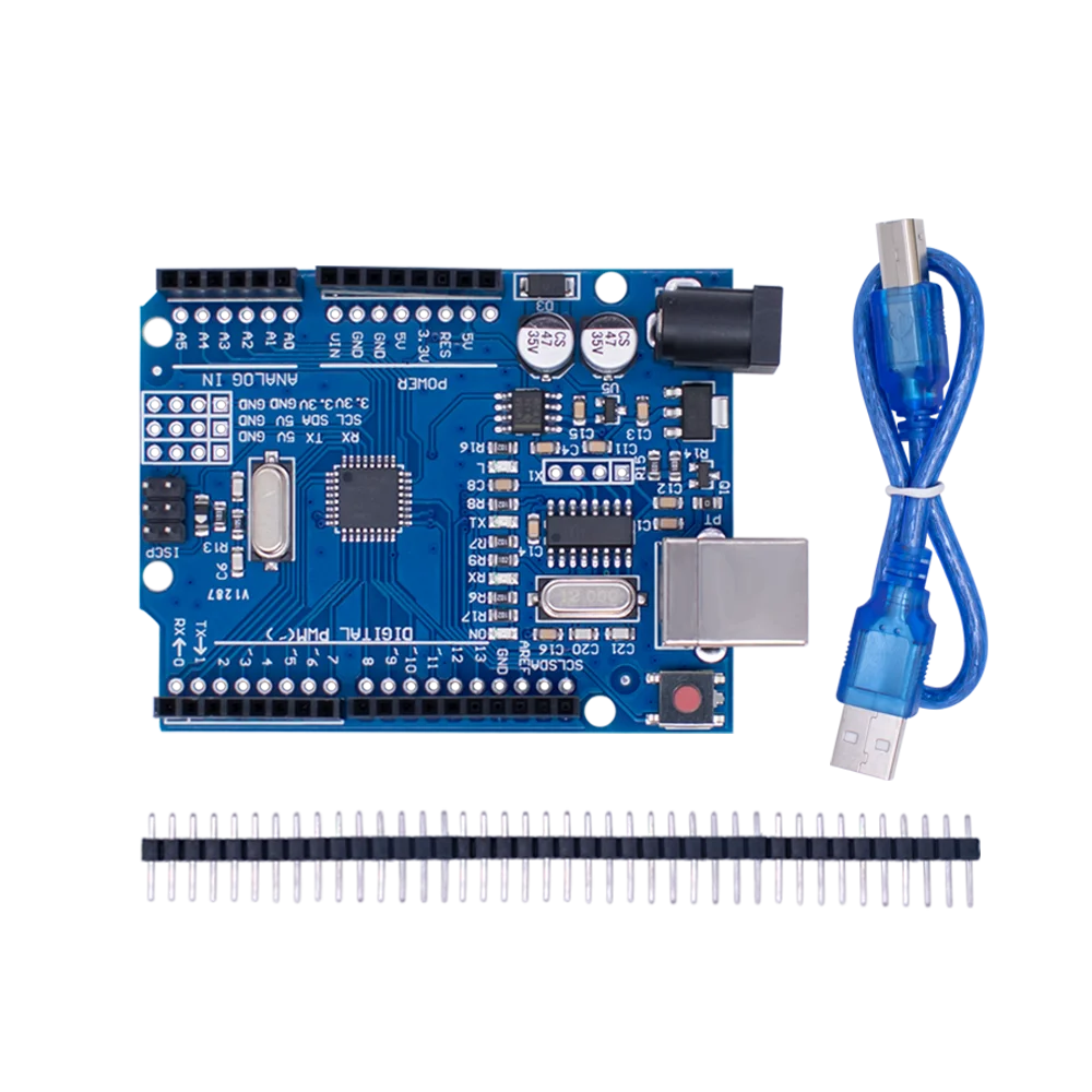 WAVGAT 1-10PCS UNO R3 CH340G MEGA328PB Chip UNO R3 with USB CABLE ATMEGA328P-AU Development Board 16Mhz — zdjęcie 2
