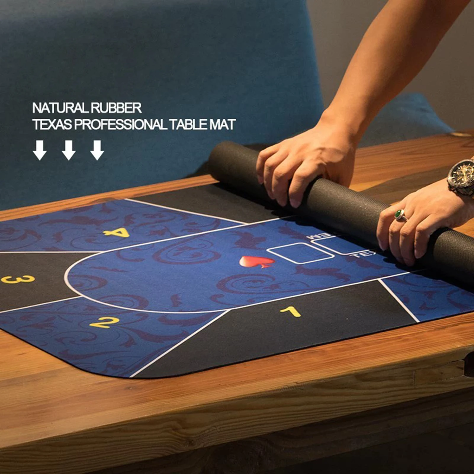 Holdem Poker Mat Rubber Game Mat Poker Layout Tablecloth Tabletop Holdem Mat For Home Entertainment Board Game Rooms Friend