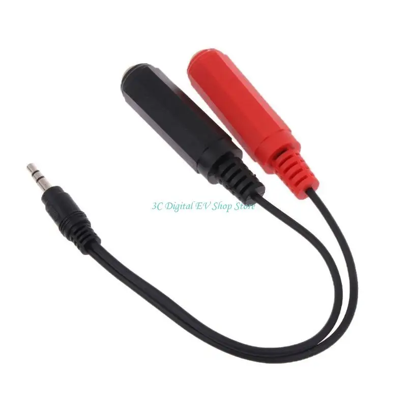 E74D Stereo- 1/8" TRS-M a doble 1/4" TS-F 3.5SP M-2x6.35SP Cable