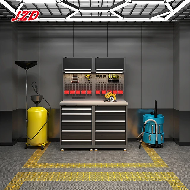 

Duty Garage Tool Storage Cabinet With Pegboard And Drawers Cabinet For Auto Repair Workshop And Factory