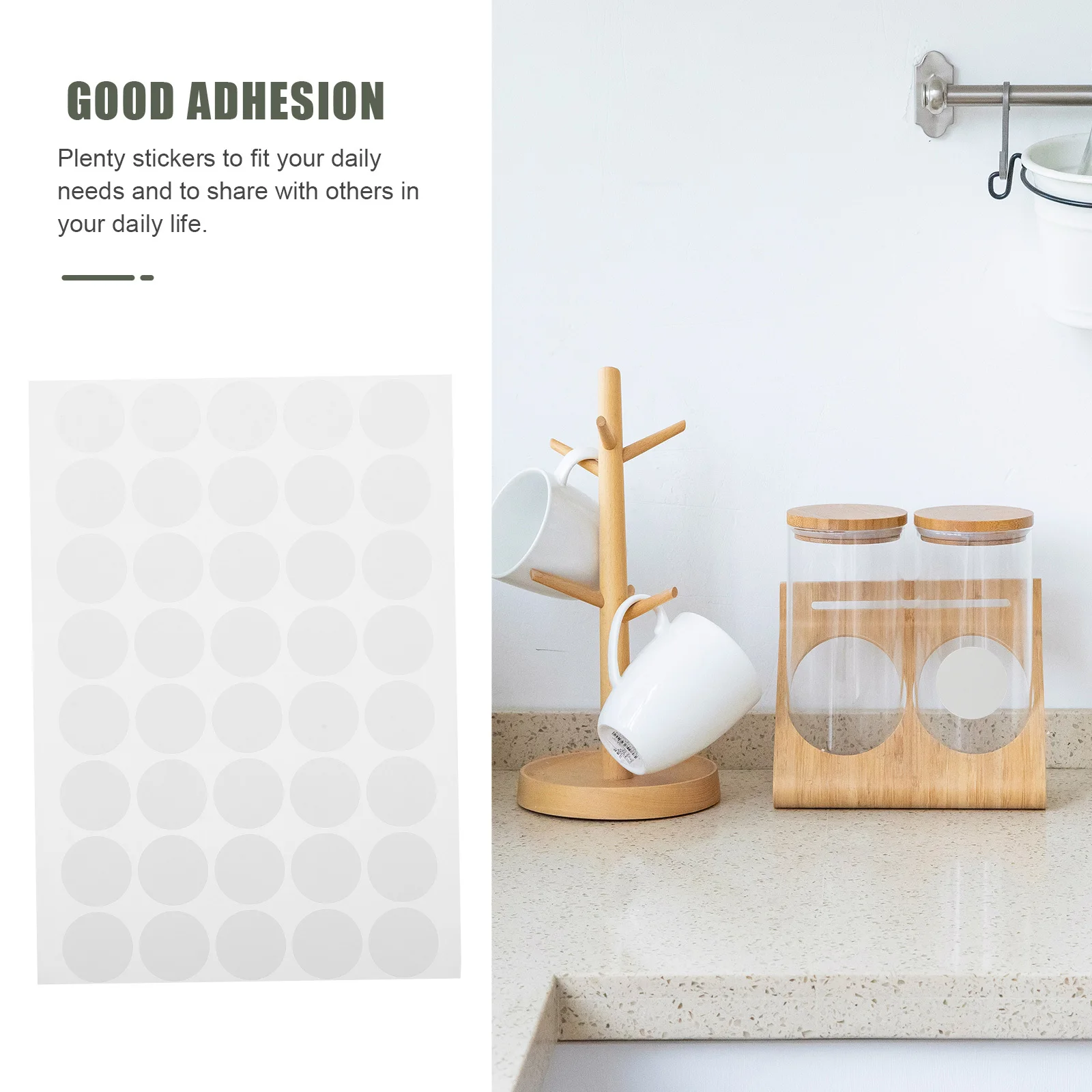 10 Sheets Circle Label Stickers Removable Adhesive Dots for Business Displays Gift Sealing Paperwork Sorting Organization