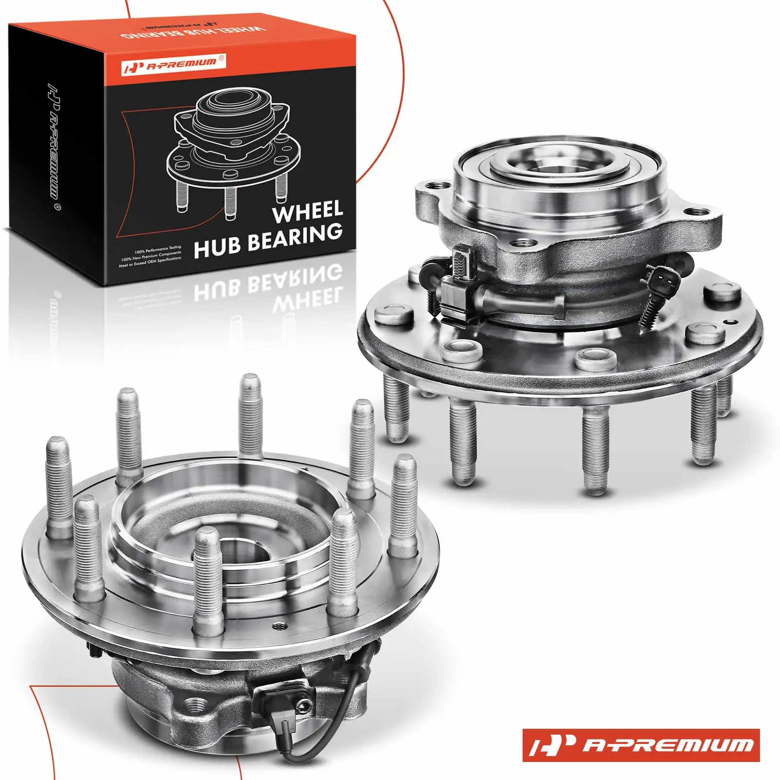 A-Premium 2pcs Front Left & Right Wheel Hub & Bearing Assembly for Chevrolet Suburban 3500 HD 2016-2019