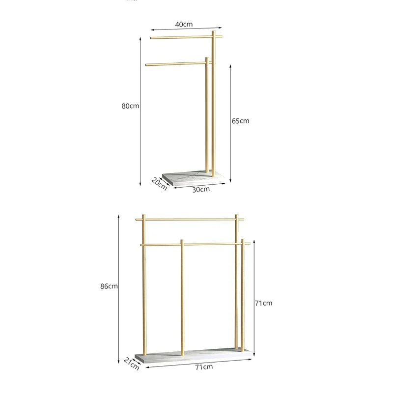 Imagem -05 - Suporte de Piso de Mármore Natural Escova de Ouro Prateleira de Toalha Cremalheira de Armazenamento de Estilo de Luxo
