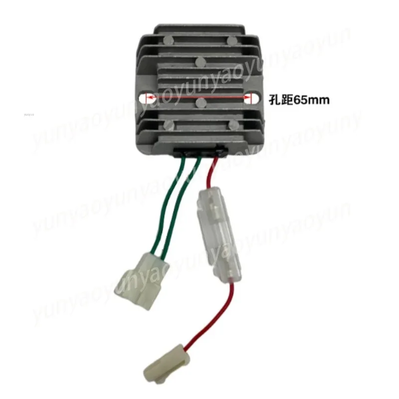 12V Voltage Regulator Rectifier Charging Control Unit Engine Spare Part For Generator Micro Tiller Power Equipment