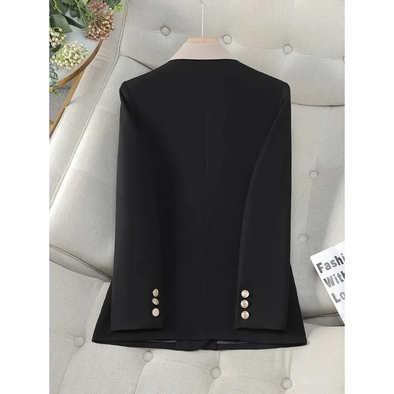 Fashion Women Formal Blazer Female Pink Black Apricot Long Sleeve Office Ladies Business Work Wear Jacket For Autumn Winter