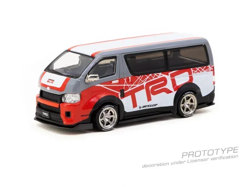 Tarmac Works 1:64 Hiace Widebody Red Diecast Model Car