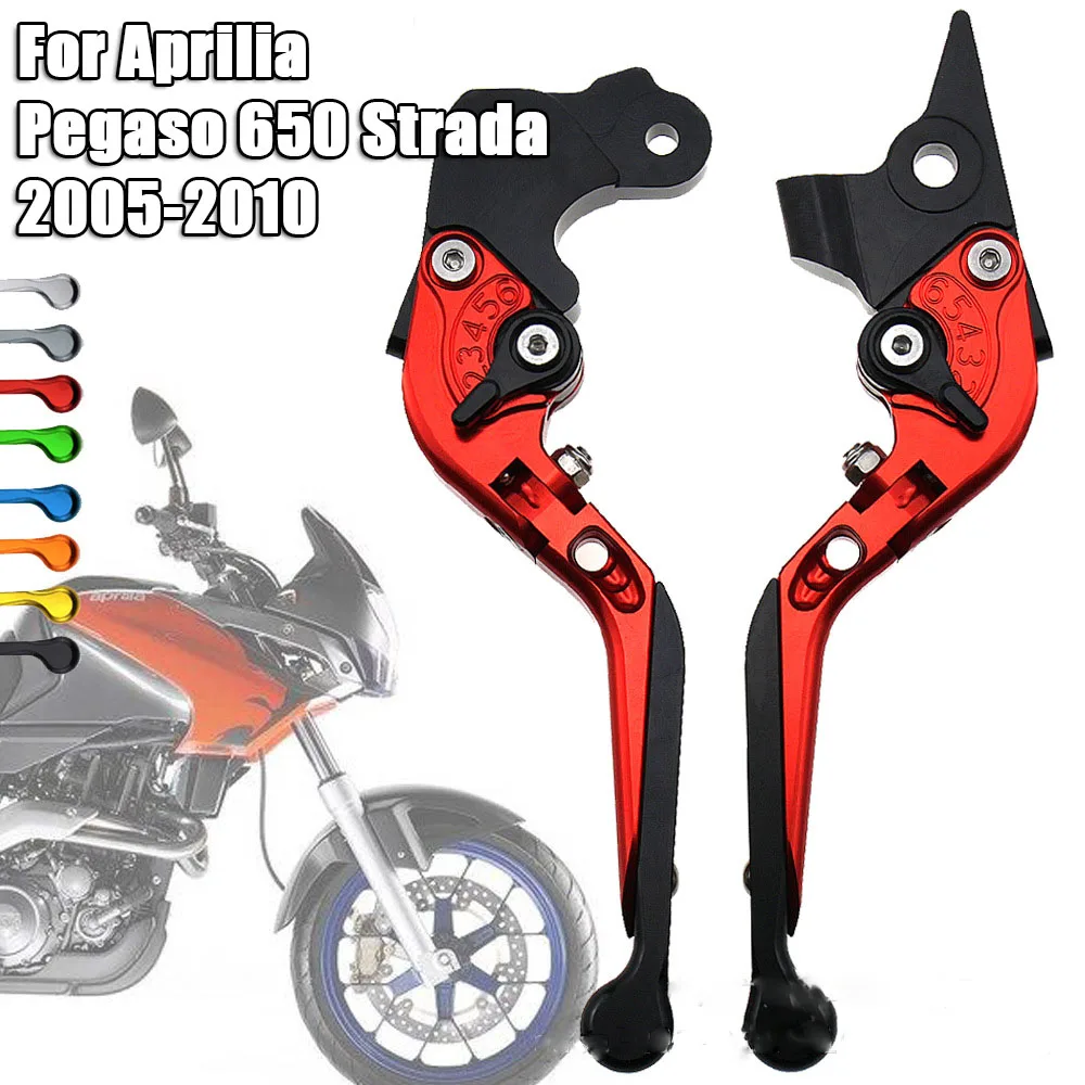

For Aprilia Pegaso 650 Strada 2005-2010 Motorcycle Brake Clutch Levers CNC Foldable Adjustable Retractable Clutch Brake Levers
