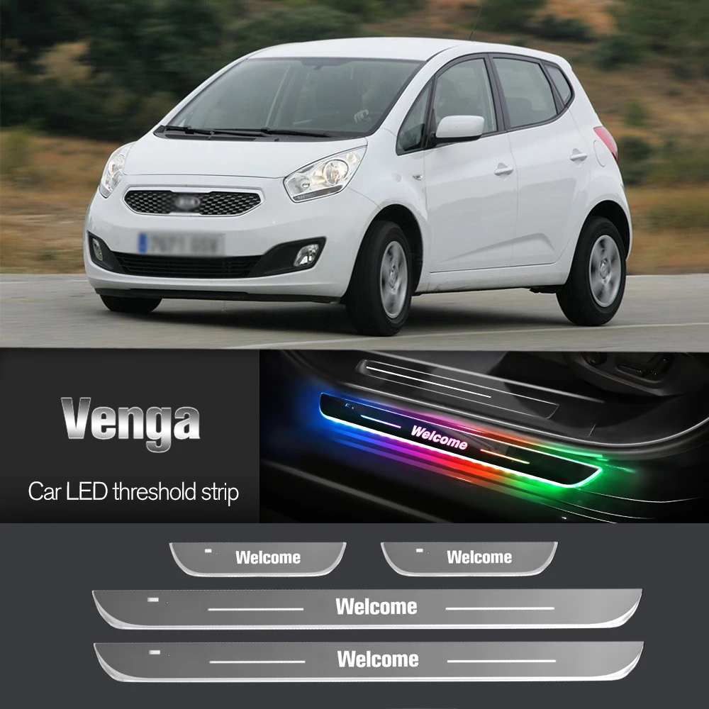 

Car Door Sill Light For Kia Venga 2009-2019 2012 2015 2017 2018 Customized Logo LED Welcome Threshold Pedal Lamp Accessories