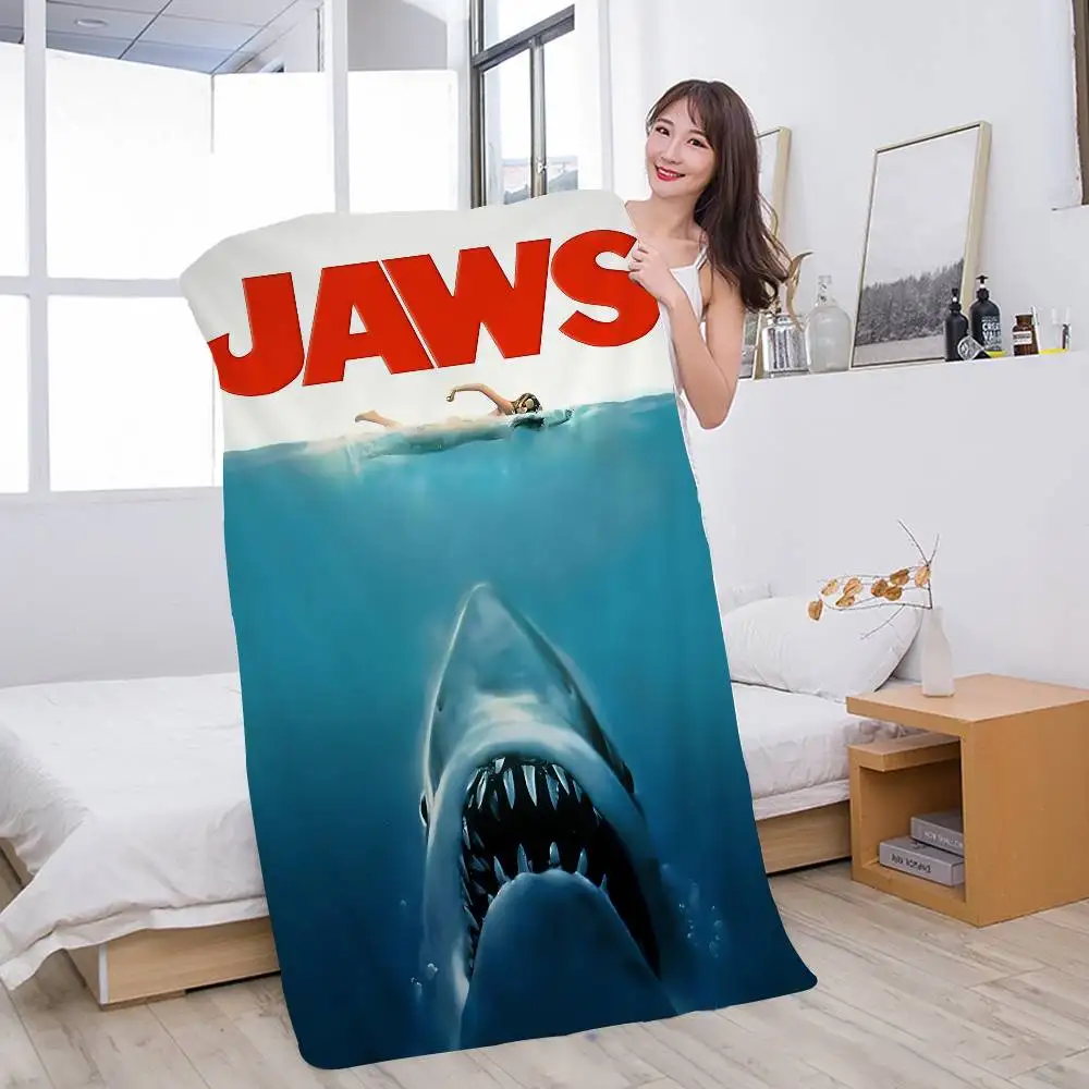 Film J-JAWS Classic Movie Bath Towel Microfiber Soft Water Absorbing Breathable For Girl Kids Decorative Cartoon Beach Towel