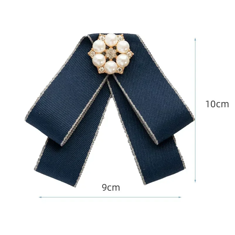 

*Handmade Bow Tie Pure Color College Style Bowtie Women's Shirt Uniforms Dress Collar Flowers Accessories Adjustable Elastic Ban