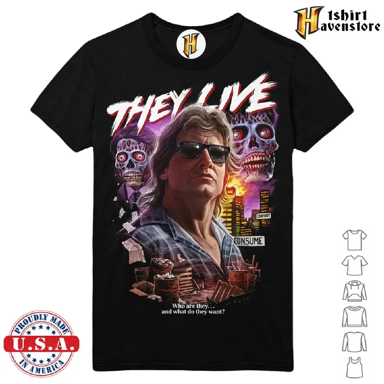 

They Live Who Are They Unisex T-Shirt