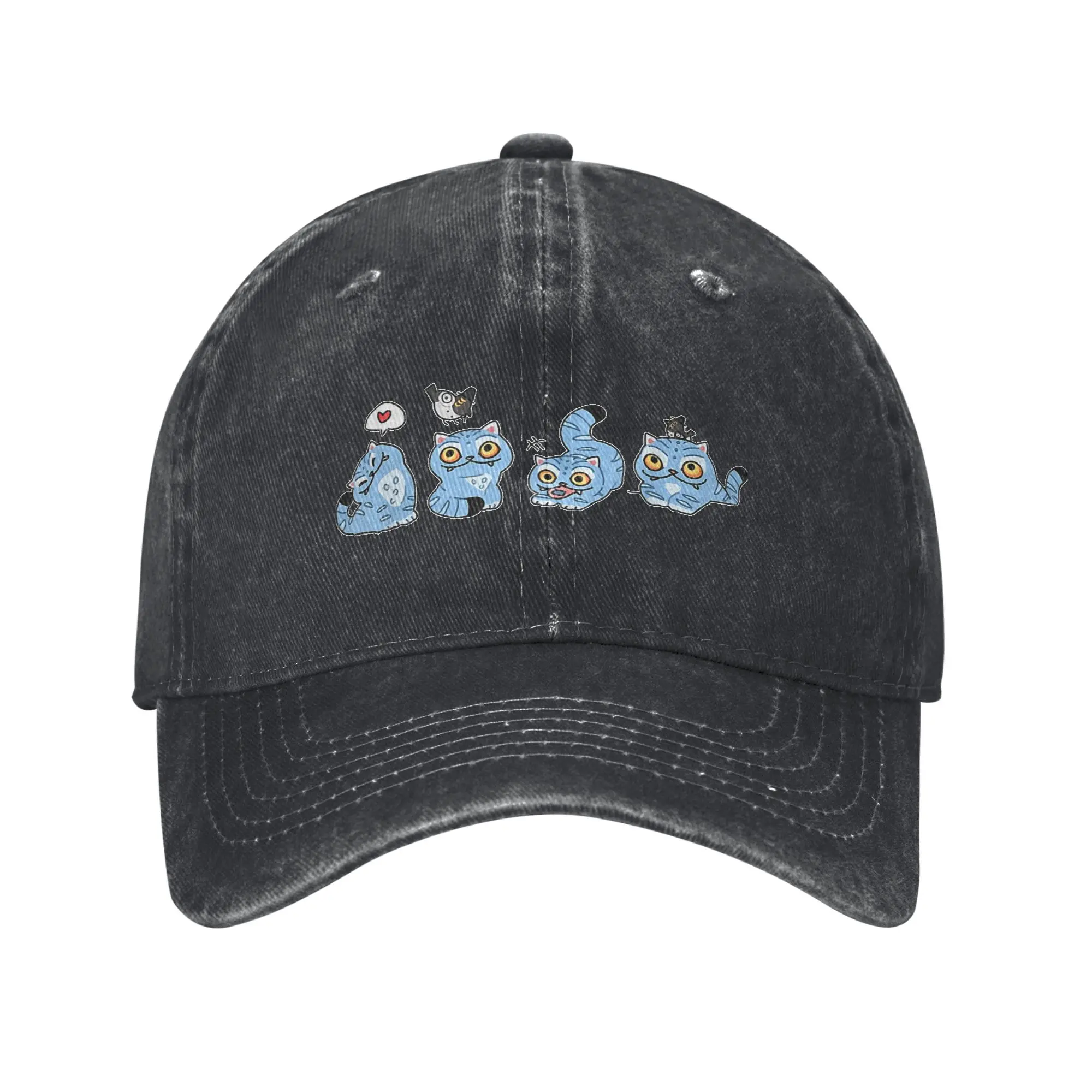 

KPop Demon Hunters Tiger And Bird Baseball Caps Men Women Distressed Denim Washed Snapback Cap Summer Adjustable Fit Hats Cap