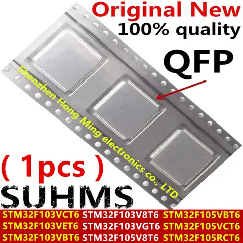 (1piece)New STM32F103VCT6 STM32F103VET6 STM32F103VBT6 STM32F103V8T6 VGT6 STM32F105V8T6 STM32F105VBT6 STM32F105VCT6 STM32F105RCT6