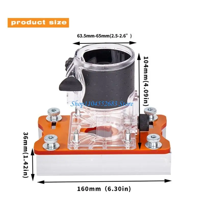Y6GD 2 in 1 スロットベースと固定ブラケット ウッドトリマー ルーターツール 50mm用