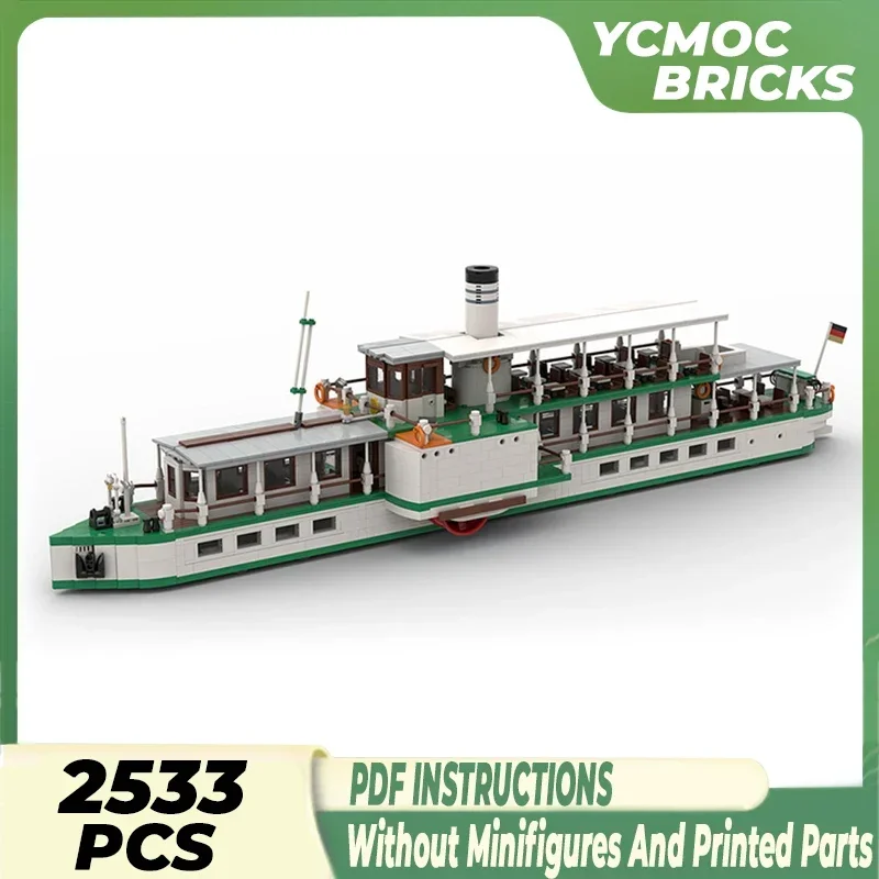 Moc Building Blocks Ship Model Serie Large sailing Steam Ship Technical Bricks DIY Assembly Famous Toys For Childr Holiday Gifts