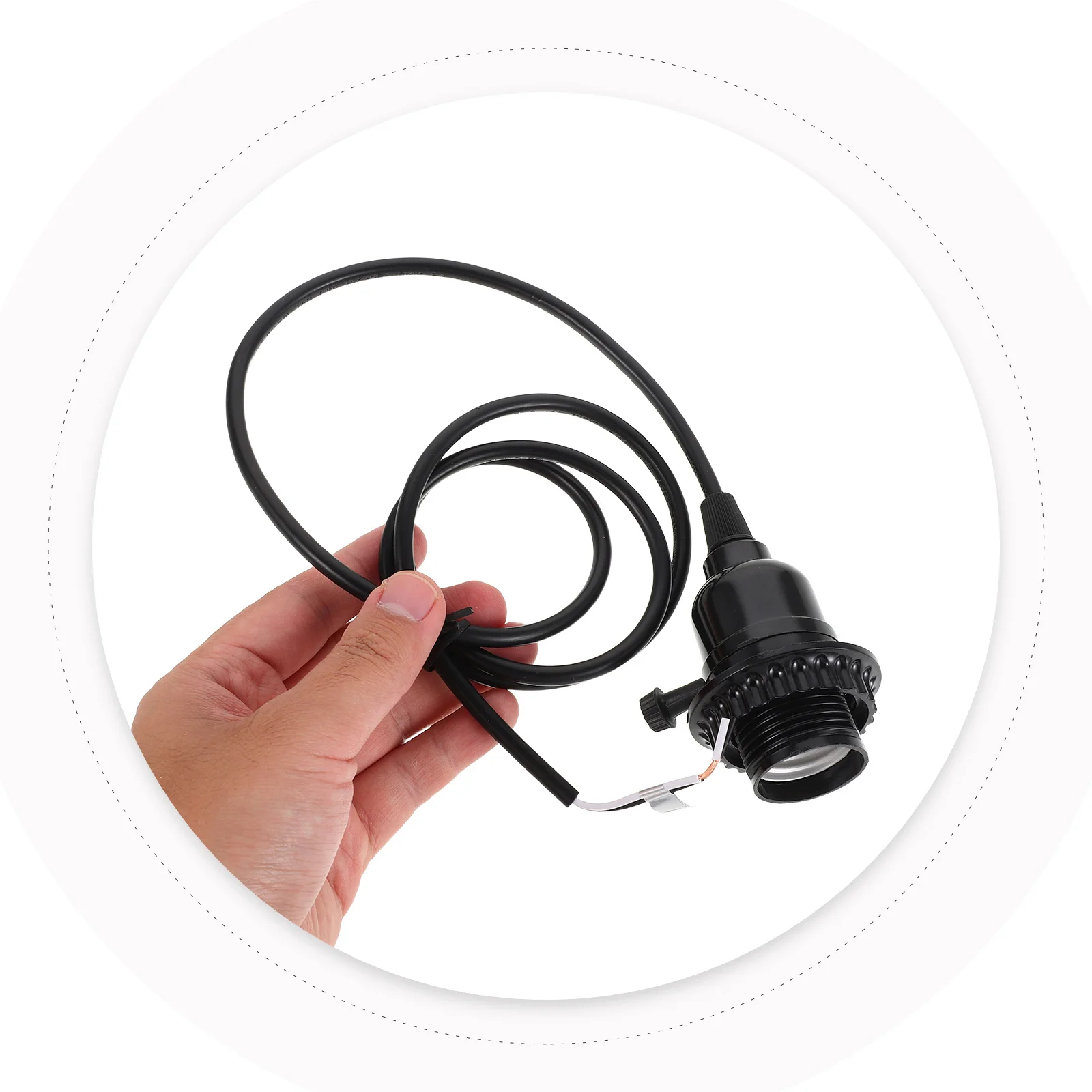 

2Pcs E26 Pendant Lamp Socket 1.2m Cord Vintage Decor Hanging Lantern Extension DIY Lighting Accessory Pendant Cord Kit