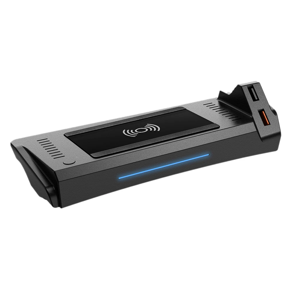 

15W Fast Car QI Wireless Charger Charging For-Audi A4 A5 2017-2021 Phone Holder Pad