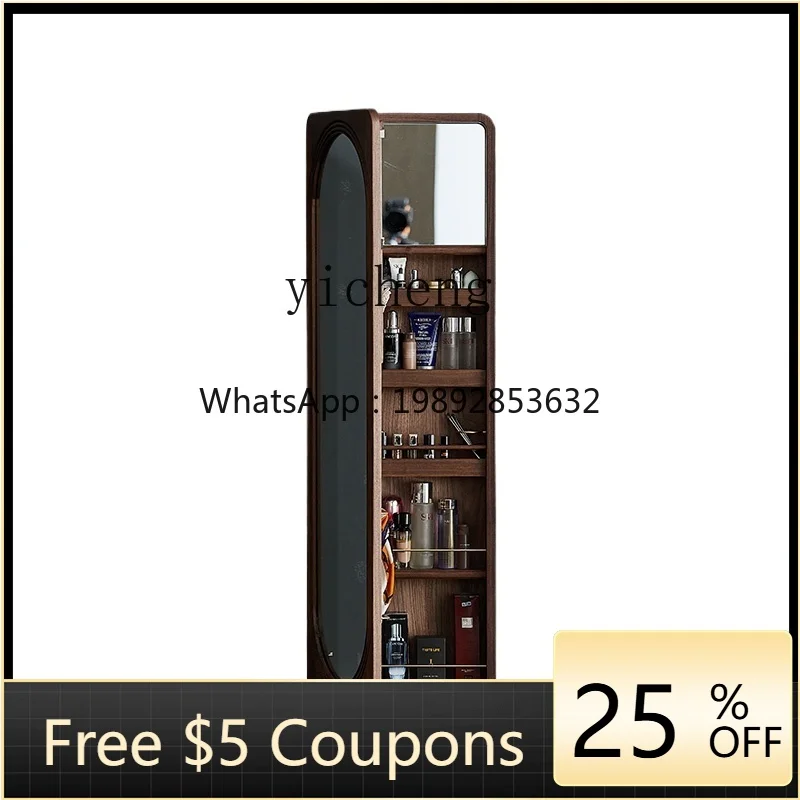 

ZTqh Solid Wood Full Body Mirror Bedroom and Household Makeup Hallway Mirror Cabinet Home Close Wall Dressing Mirror