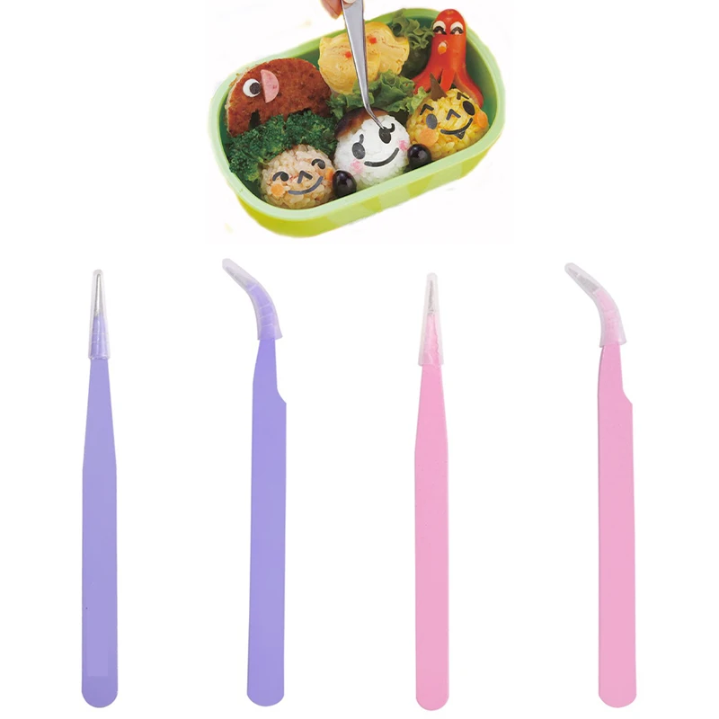 Juego de pinzas de acero inoxidable antiestáticas para hornear, molde para pasteles, herramienta de Sugarcraft para decoración de cocina, 2 unidades